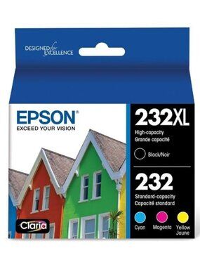 Epson 232XL 232 Claria Ink 4pk T232XL-BCS WF-2930 XP-4200 NIB